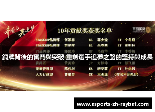 銅牌背後的奮鬥與突破 重劍選手追夢之路的堅持與成長