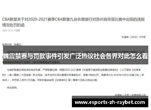 魏震禁赛与罚款事件引发广泛热议社会各界对此怎么看 魏震禁赛与罚款事件引发广泛热议社会各界对此怎么看